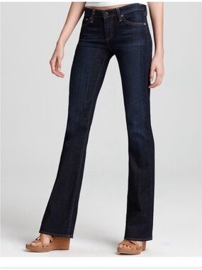AG Angel Cut Dark Blue Women's Straight-Leg Jeans